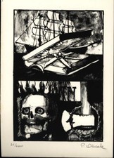 Original Lithographie Limitierte Auflage von 200 Exemplaren, Hier Ex Nr 56,