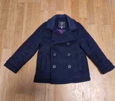 Jacadi Jungen Winterjacke Jacke Caban Mantel Navy Blau 5A