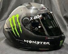 Nolan X804RS Gloss Puro Carbon KOSTENLOSE MONSTER AUFKLEBER Motorrad X-Lite Helm