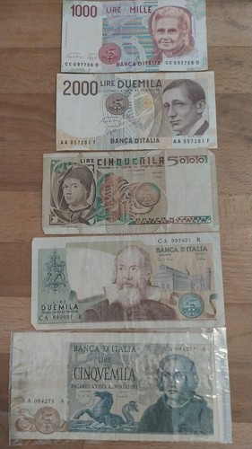 Geldschein italien lira lire - italien,