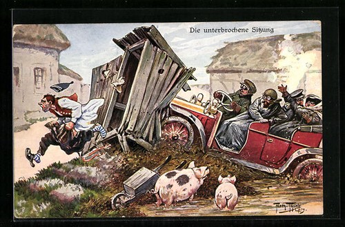 Künstler arthur thiele - künstler-ak,