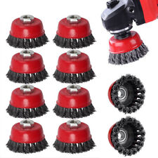 8x 16x Topfbürsten Winkelschleifer M14 Rund Drahtbürste Für Flex Bohrmaschine