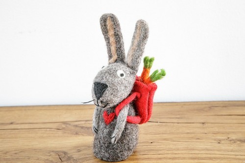 Filz eierwärmer hase - eierwärmer, mit