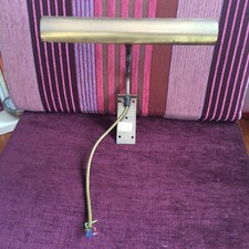 Bilderlampe 26 cm Messing Wandlampe Flurlampe Antik Bilderleuchte Funktioniert