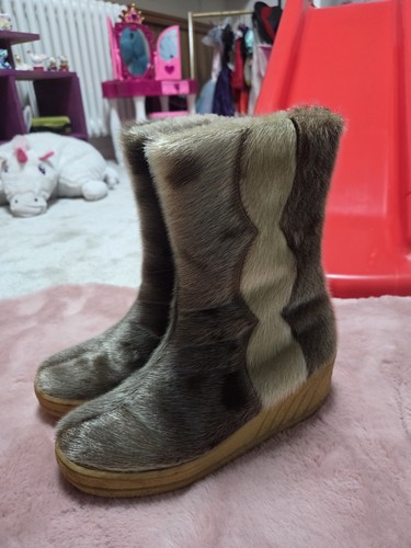 Echtfell stiefel vintage retro - echtfell,