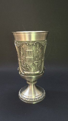 Vintage wmf pewter goblet - vintage,