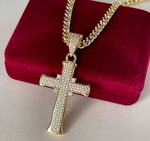 Deluxe herren halskette kreuz - herren,