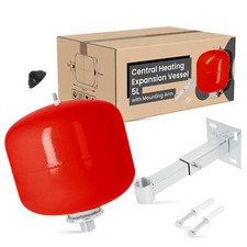 Heizung Ausdehnungsgefäß Druckbehälter Druckkessel 5l Überdruckventil Halterung