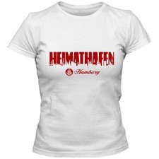 Damen T-Shirt Heimathafen 02 mit Elbphilharmonie Hamburg Shirt FAN St. Pauli