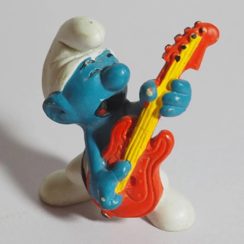 Schleich schlumpf mit - mit, gitarre