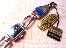 VINTAGE NEW OLD STOCK Damenarmbanduhr Handaufzug Bergana FHF 69 - 21 60er Jahre