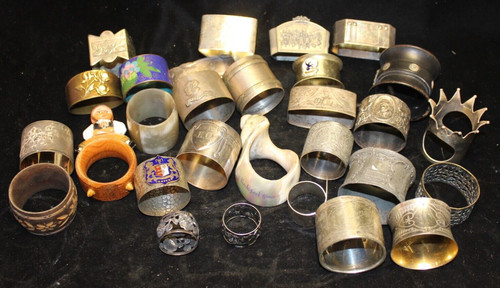 Sammlung servietten ringe zinn - sammlung,