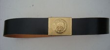 Bundeswehr BW Marine Lederkoppel Koppel Gürtel Einigkeit Recht und Freiheit gebr
