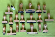 Konvolut DDR NVA MdI MfS Stempel aus Holz Dienststempel