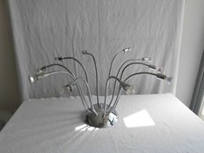 Chromlampe 10 Flammig " Fuder " Designerlampe Leuchten Rarität Deckenlampe