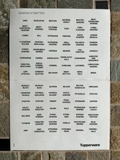 Tupperware Gewürz-Etiketten