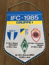 fc carl zeiss jena wimpel/FanionIFC 1985MalmöFF;Werder Bremen;Royal Antwerpen