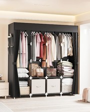 Kleiderschrank Faltbar Stoffschrank Faltschrank Stoffkleiderschrank 170x170cm DE