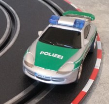 Carrera 1:43 - GO Porsche GT3 Polizei mit Blaulicht + 4 Schleifer 4 Leitkiel