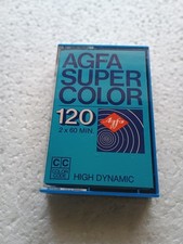 AGFA Super Color Blau 120 MC Kassette Tape gebraucht