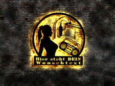 Led wandbild radio kofferradio - wandbild,