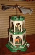 alte Blech  Pyramide   um 1940 Erzgebirge 22 cm