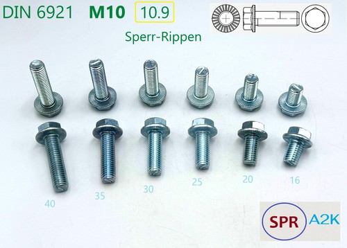 10x schraube mit bund - 10x,
