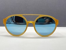 IC! Berlin Sonnenbrille Herren Damen verspiegelt blau rund braun Claus gold