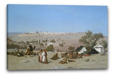 Kunstdruck Charles-Théodore Frère - Jerusalem vom Ölberg aus betrachtet