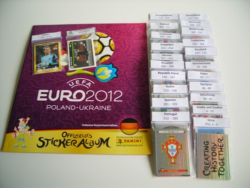 Panini uefa euro - euro, satz
