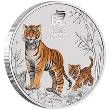 Silbermünze Jahr des Tigers