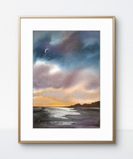 Aquarell original landschaft - aquarell,