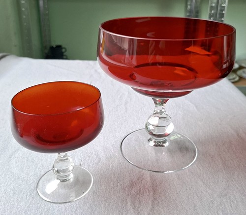 Große kleine glas schale - kleine,