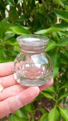 Tintenfass glas boden - glas, xix