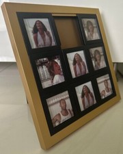 Design Fotorahmen Bilderrahmen 8 Fotos (5x5cm) Puzzle Schwarz