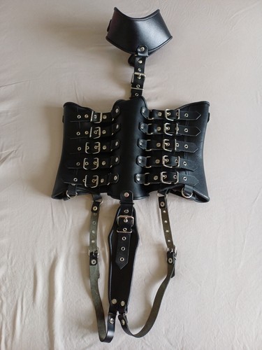 Bondage lederkorsett leder - lederkorsett,