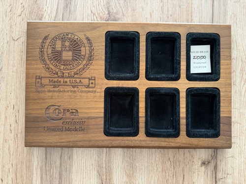 Zippo 6er display holz cora - 6er,