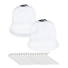 Mini Treibhaus Glocke 23cm - 6er Set - Anzucht Haube Pflanz Tomaten Gewächs Haus