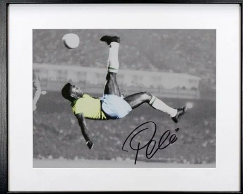 Signierter pele overhead - pele, kick
