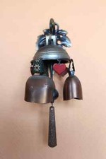 Wunderschöne Tür Glocke, mit 3 Glocken, ca. 28 cm groß nostalgisch, Türklingel