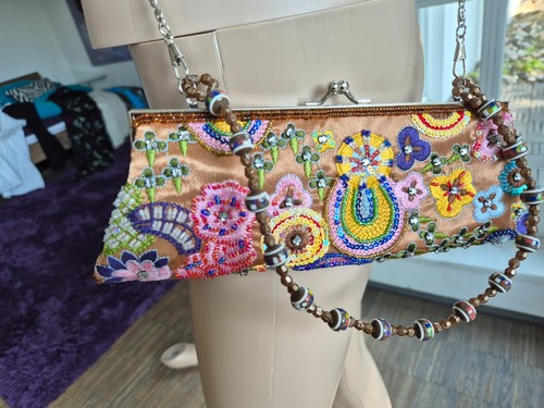 Bestickte clutch schmucksteine - bestickte,