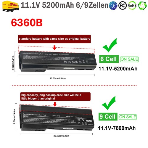 Akku für elitebook 8460p - akku, hp