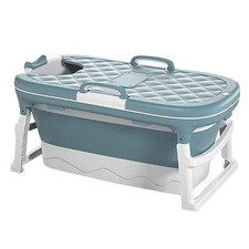 Badewanne Sitzbadewanne für Erwachsene tragbar faltbar PL54 türkis gebraucht