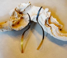 Designer Ohrringe Ohrhänger - 14 Karat Gold/Sterlingsilber - Unikat