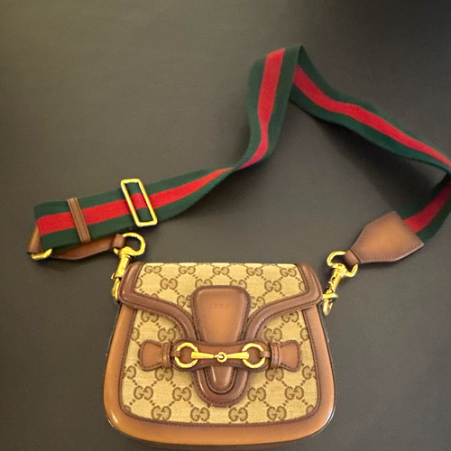Gucci canvas umhängetasche - gucci,