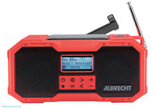 Albrecht DR 112 DAB+ Notfall Outdoor Kurbelradio UKW SOS Taschenlampe Solar Bank