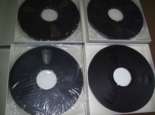 SCOTCH - 4 Stück - Alu Black- NAB Tonbandspule 26,5cm - 1/4" Metal Reel-mit Band