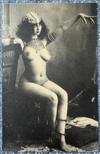Vintage Postkarte Nackte Dame