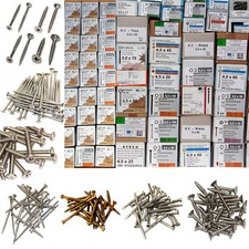 Edelstahl Holz Schrauben Spanplattenschrauben Mischware Restposten 5-8-12kg