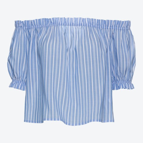 Womens carmen neck - womens, striped